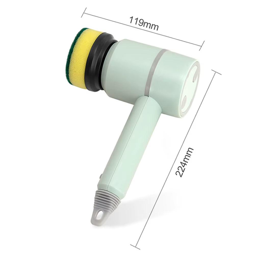 Wireless Electric Scrubbing Brush with USB Charging for Dishes, Bathtub & Tiles