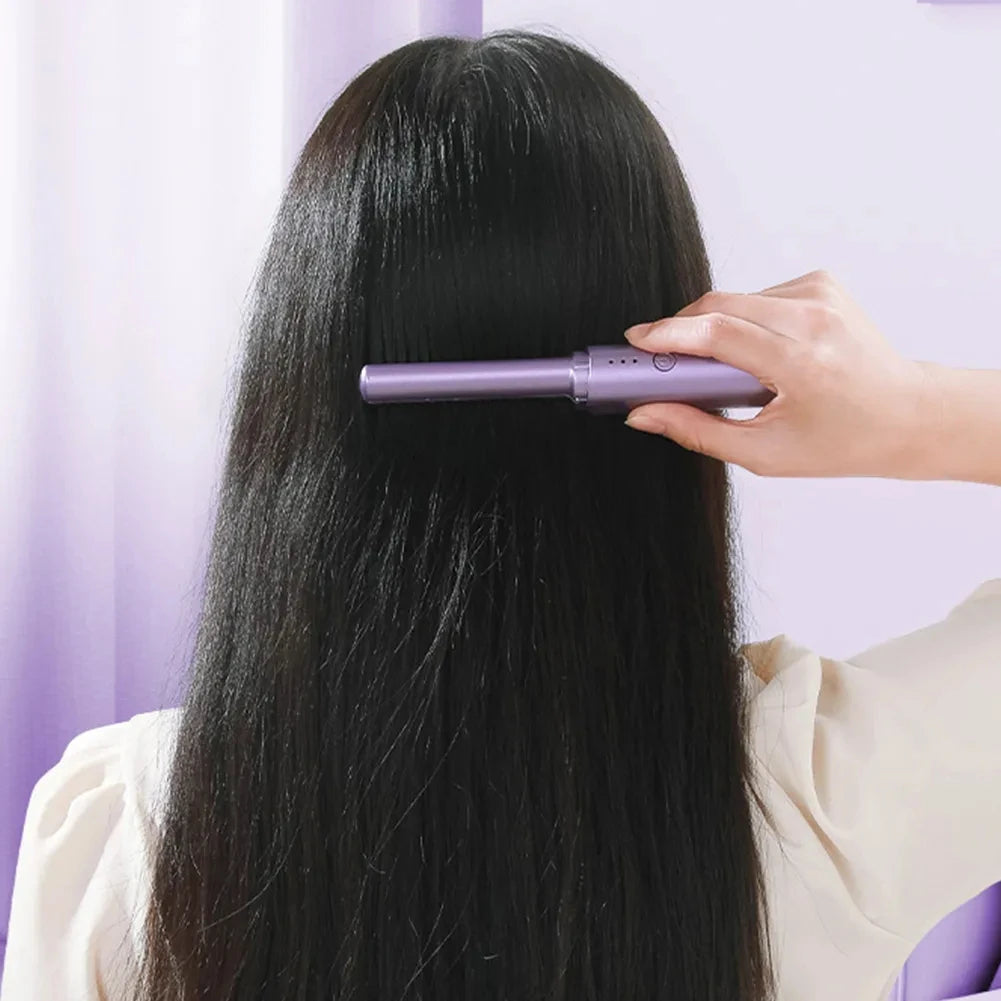 Wireless Negative Ion Hair Straightening & Curling Brush