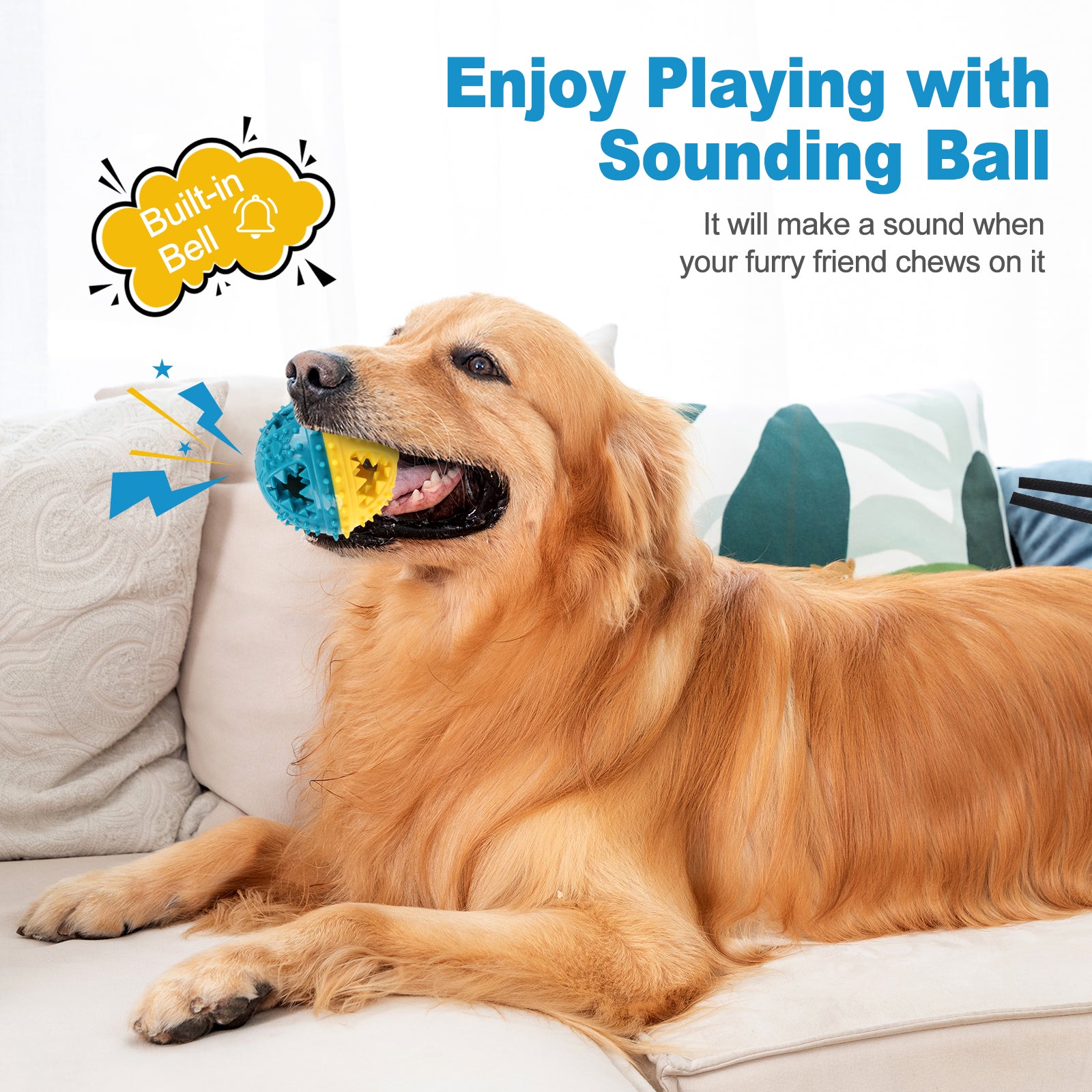 Dog Chew Treat Sound Ball
