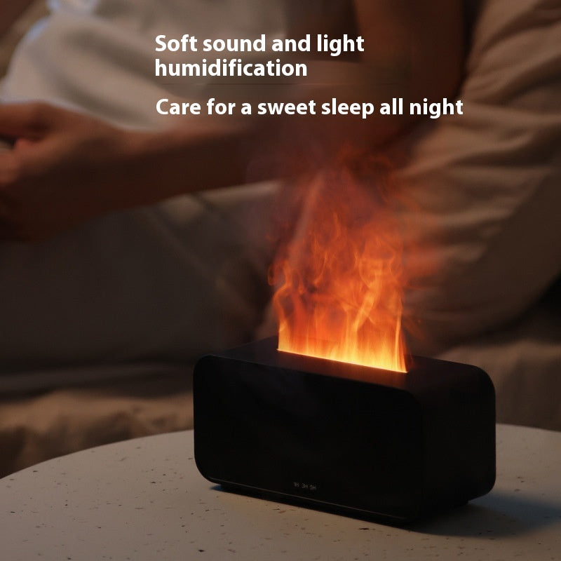 Flame Aroma Diffuser – Timing Humidifier USB with Aromatherapy Spray for Home