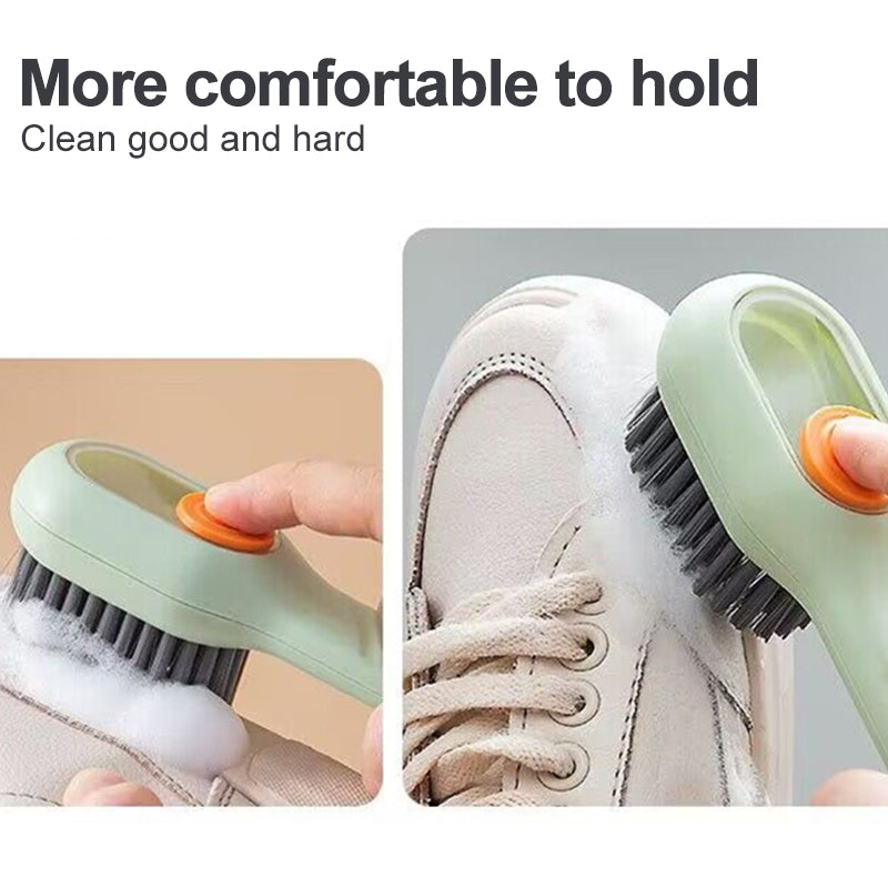 Deep Cleaning Shoe Brush Automatic Liquid Discharge Cleaning Brush Soft Bristles Household Laundry for Daily Use Cleaning Tool