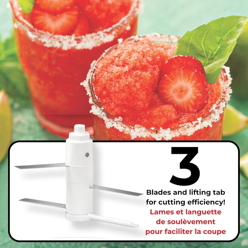 Pull Chopper – Multi-Purpose Manual Food Processor with 3-Blade System, Fast Chopping from Large Chunks to Purée, Self-Retracting Cord