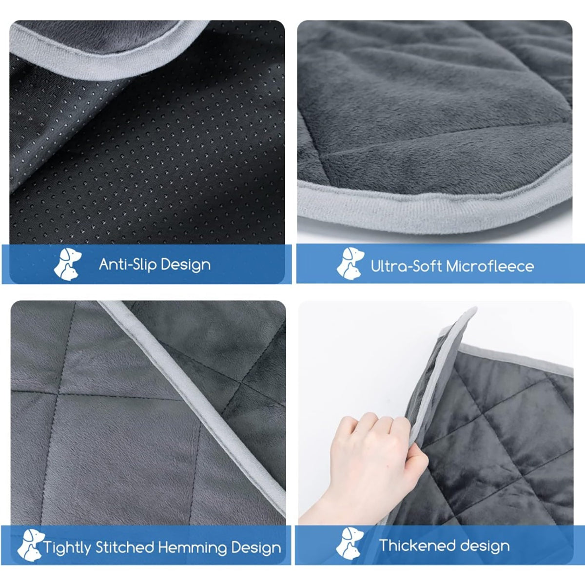 Self-Heating Non-Slip Pet Bed Mat