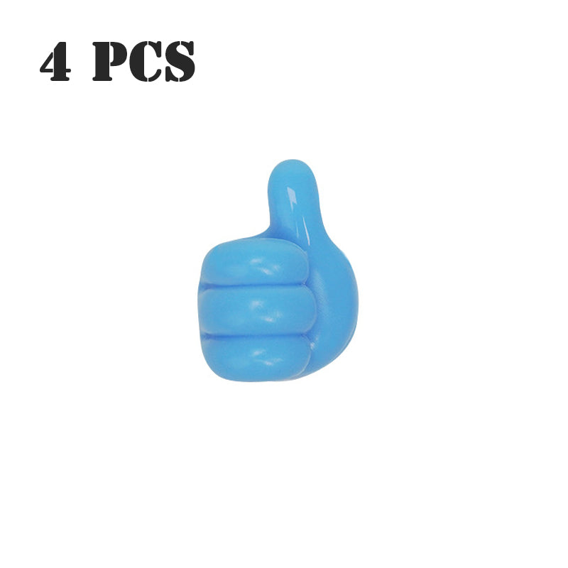 Multifunctional Thumb-Style Wall Clip Holder for Cables and Small Items