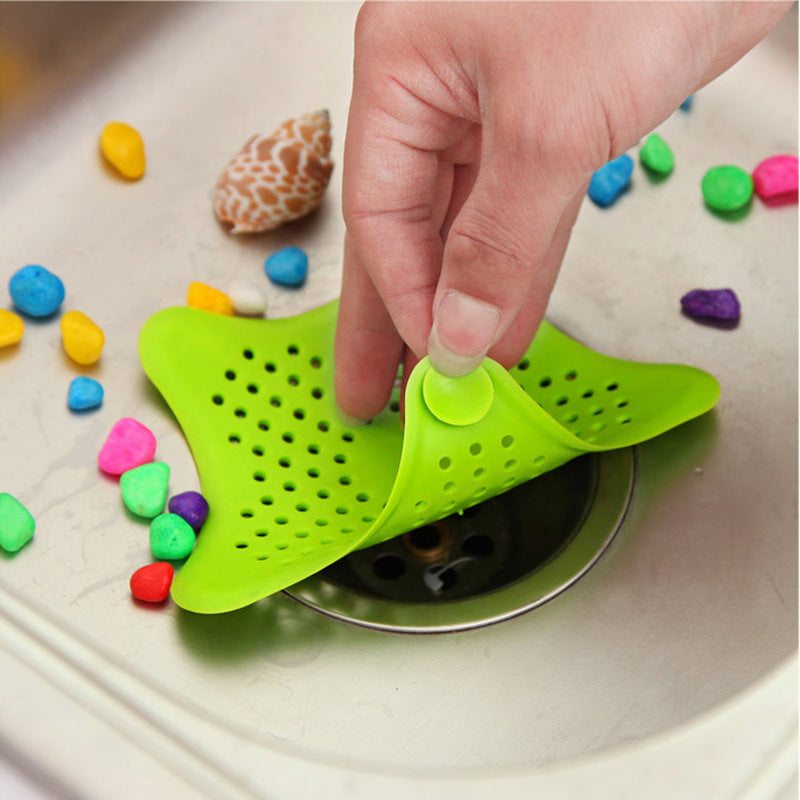 Premium Silicone Starfish Drain Filters (3PCS) – Anti-Clog Hair Catcher Set
