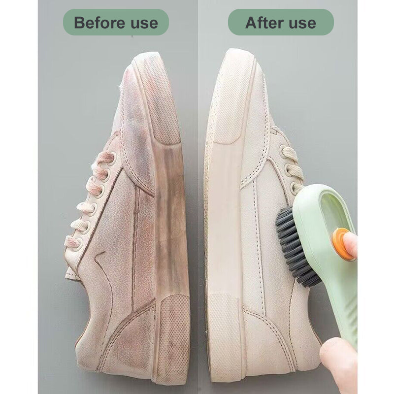 Deep Cleaning Shoe Brush Automatic Liquid Discharge Cleaning Brush Soft Bristles Household Laundry for Daily Use Cleaning Tool