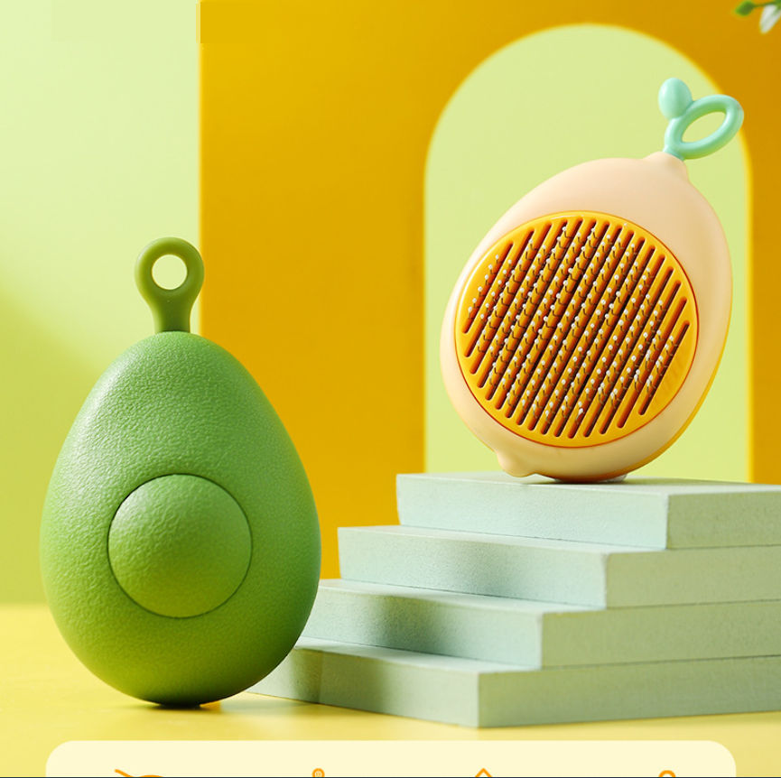 Creative Pet Grooming Comb – One-Button Floating Hair Removal Massage Brush