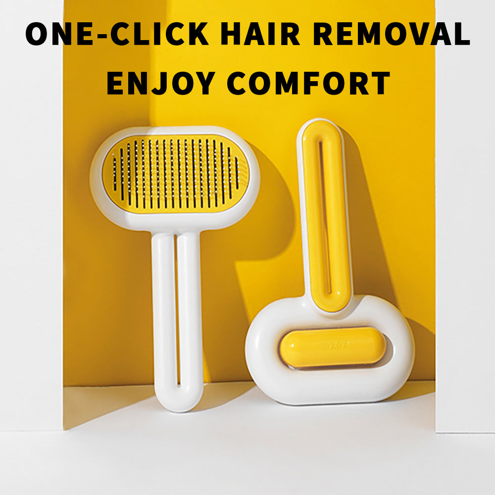 Pet Grooming Brush for Cats & Dogs – Gentle Hair Removal & Massage Comb