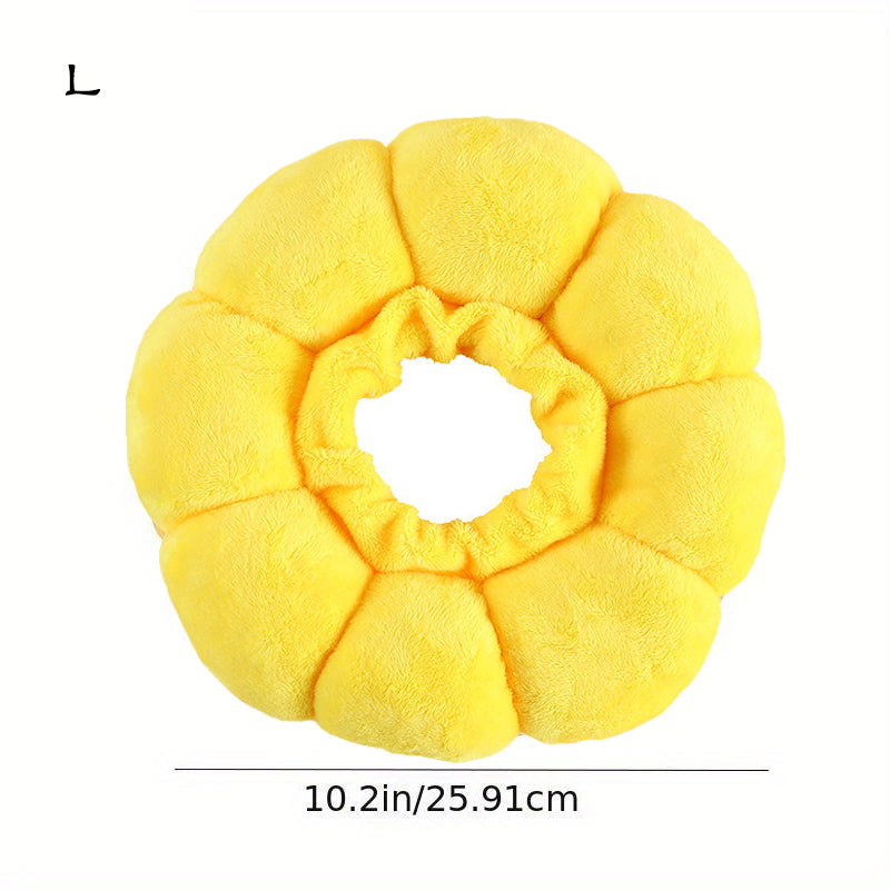 Adjustable Pet Recovery Collar – Sunflower Cone for Wound Healing & Surgery