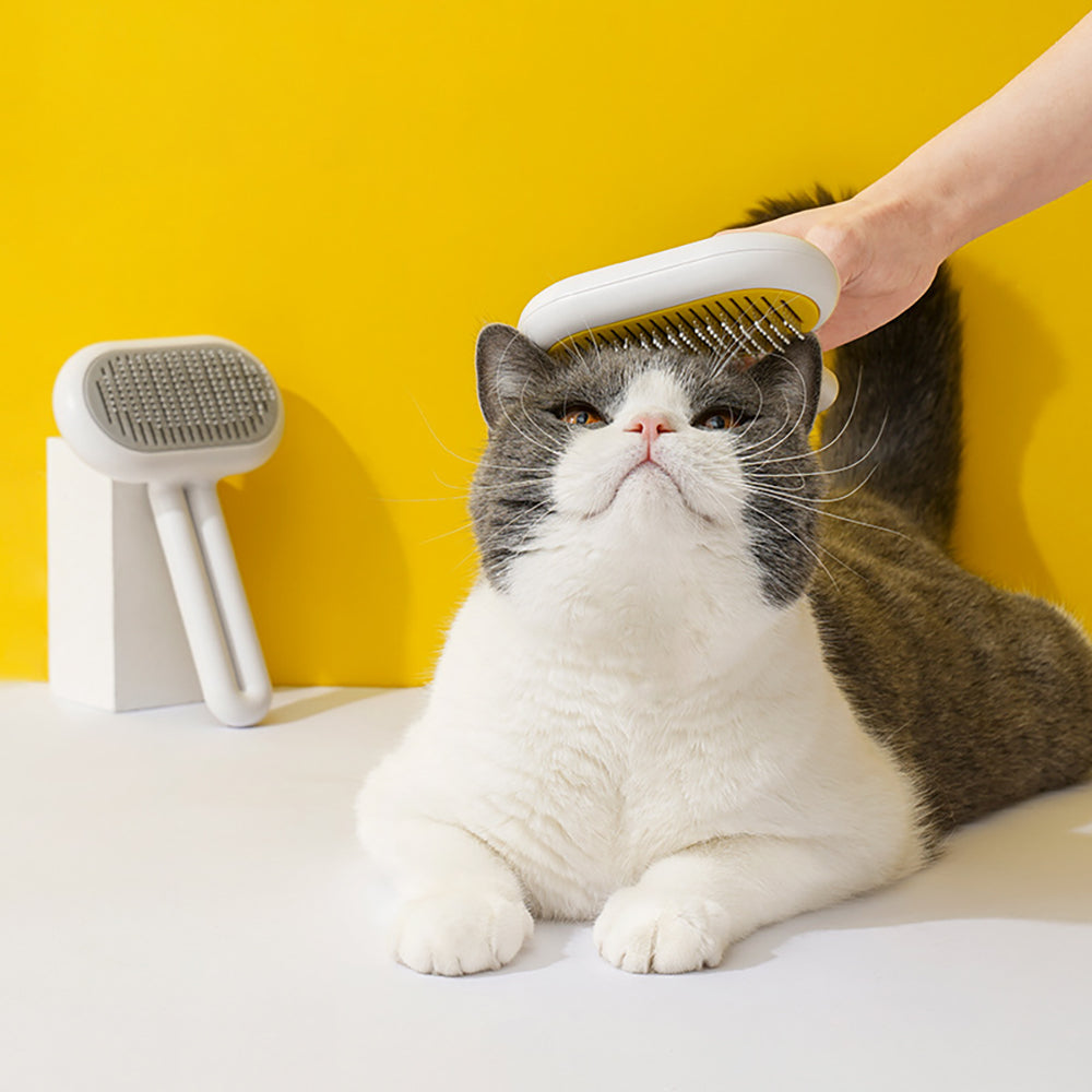 Pet Grooming Brush for Cats & Dogs – Gentle Hair Removal & Massage Comb
