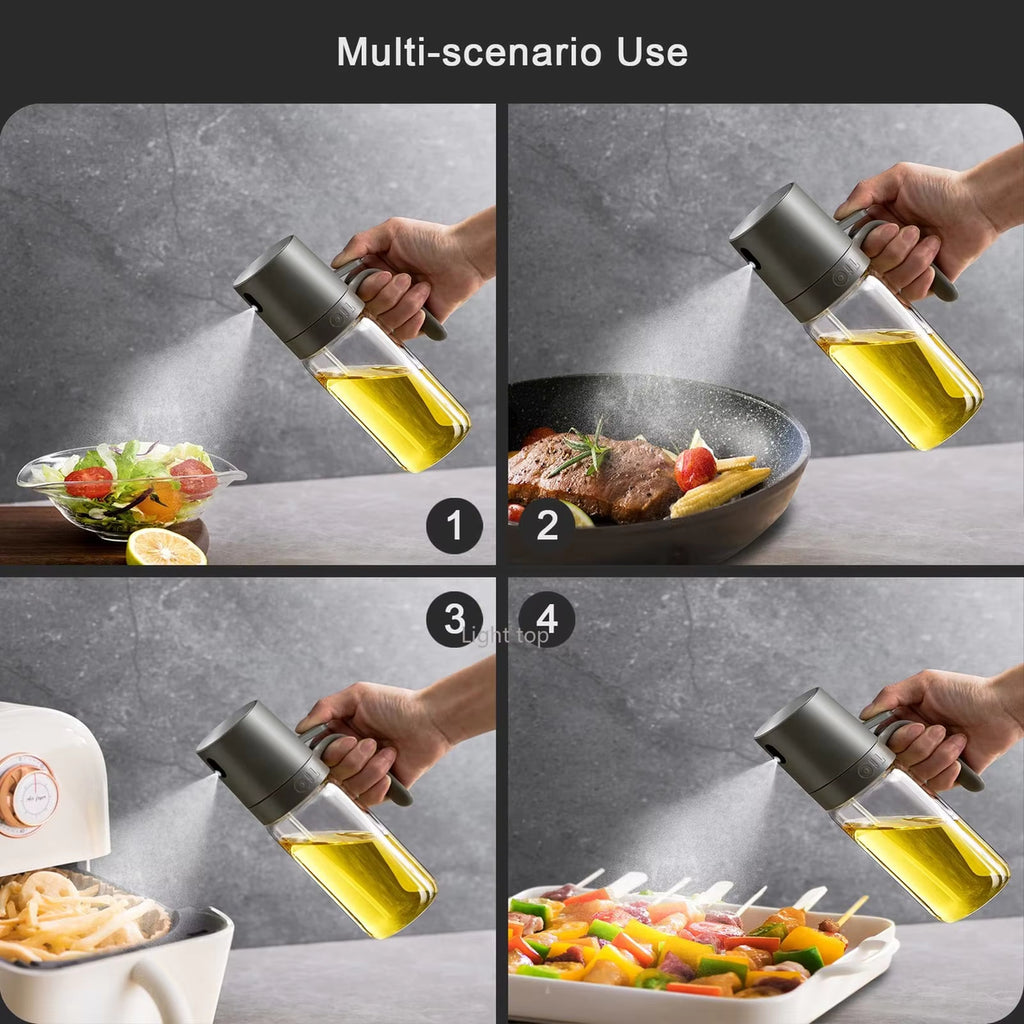Premium Glass Oil Sprayer Bottle – Olive Oil Mister for Cooking & Baking