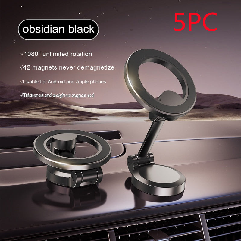 Magnetic Dashboard Phone Holder for Car – Foldable All-Metal Mount