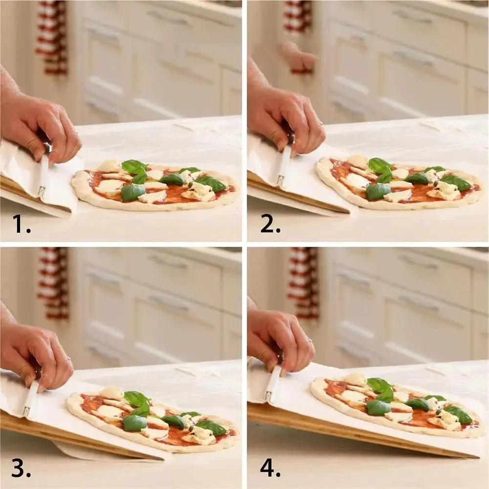 Pizza Sliding Shovel Board for Baking, Serving & Storage – Non-Stick Kitchen Tool