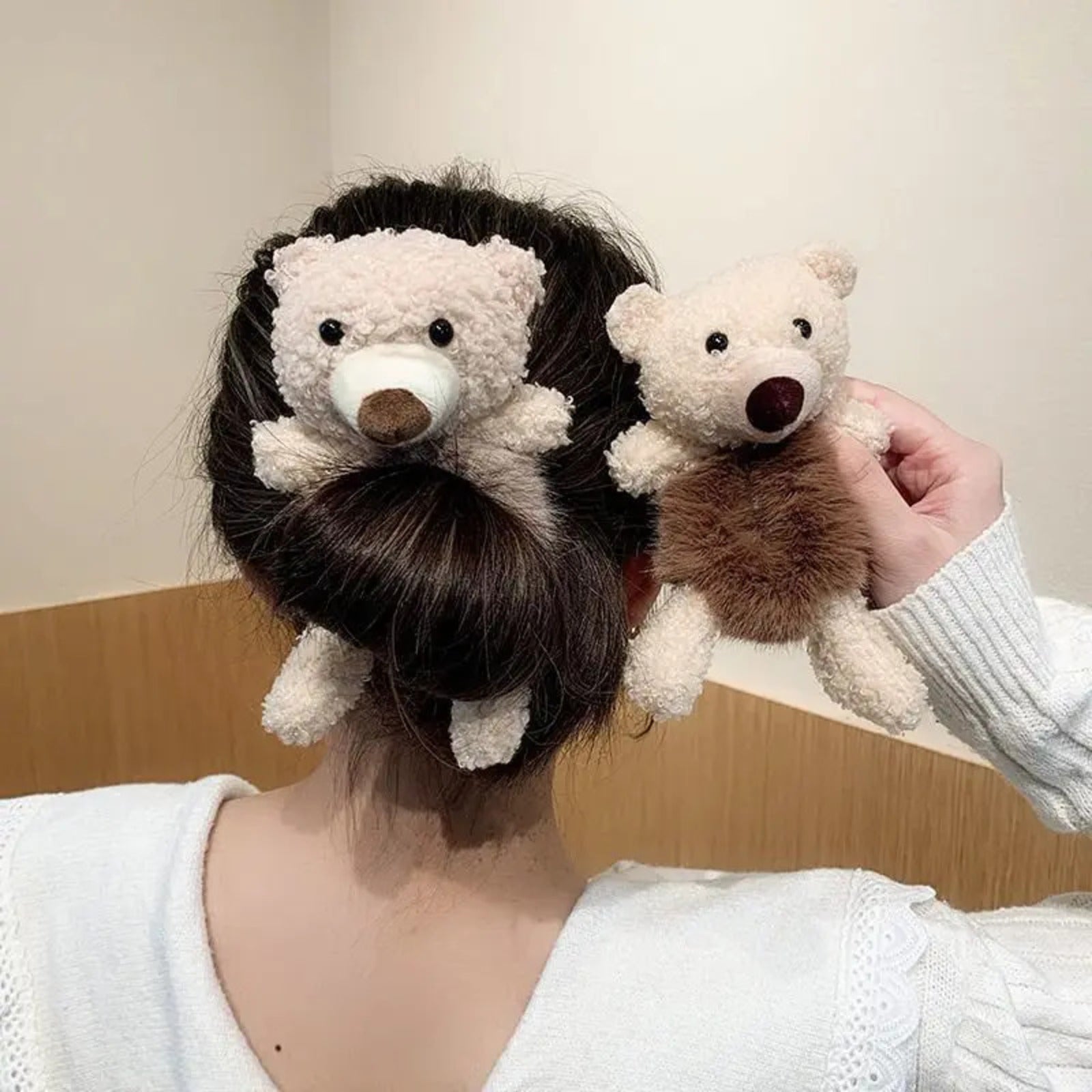 Cute Plush Scrunchies – Bear & Rabbit Hair Bands