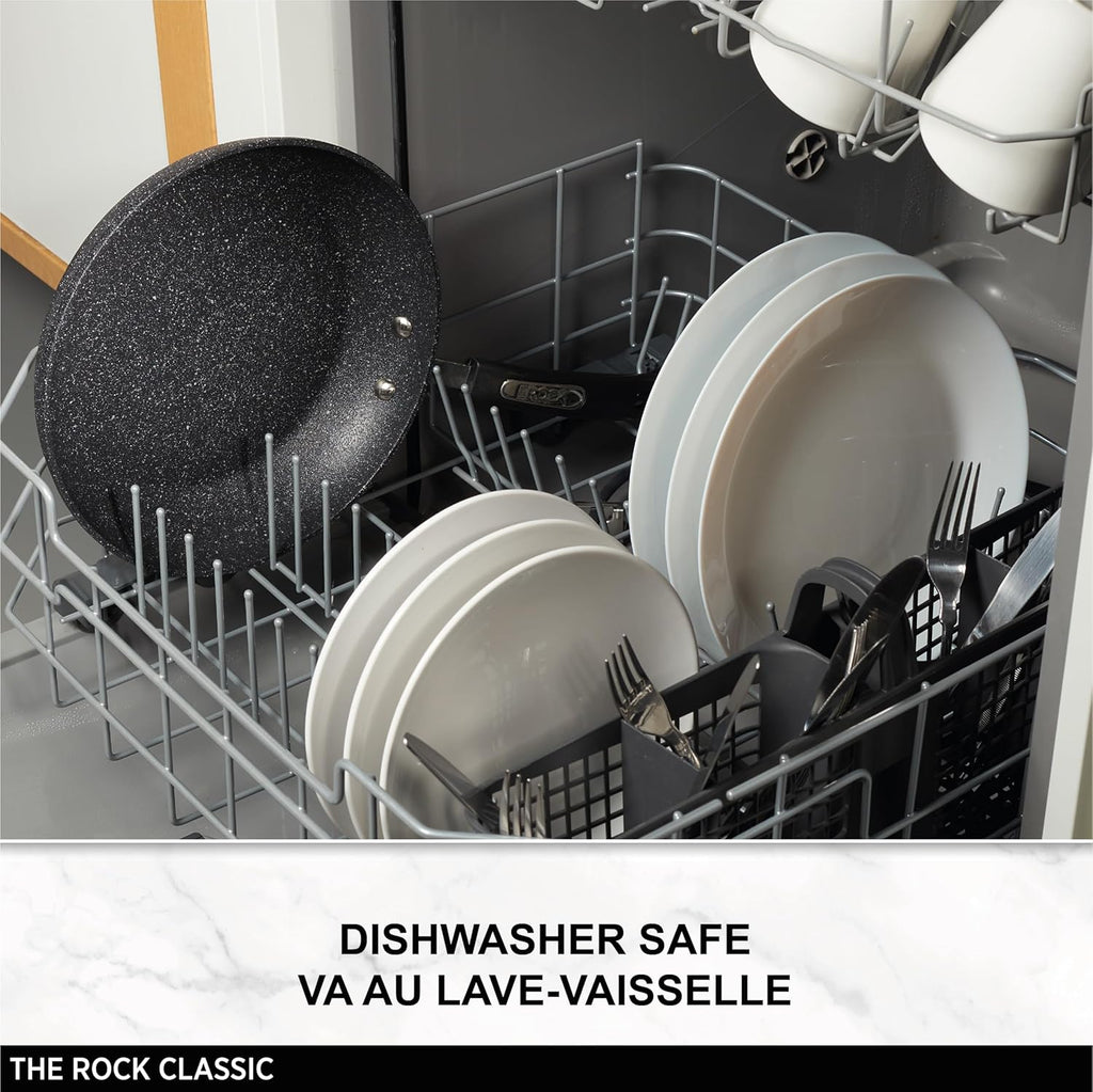 Non-Stick Pan – The Rock 20 cm (8”) Forged Aluminum Fry Pan, Oven Safe, PFOA-Free, Black