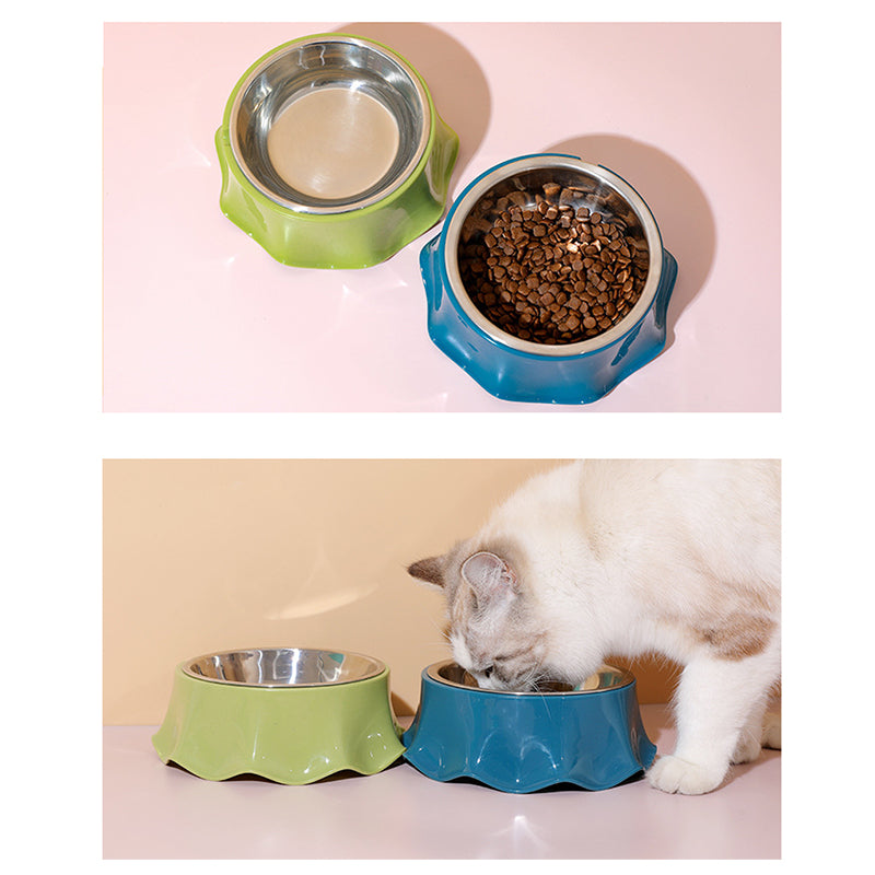 Stainless Steel Pet Food & Water Bowl with Non-Slip Base