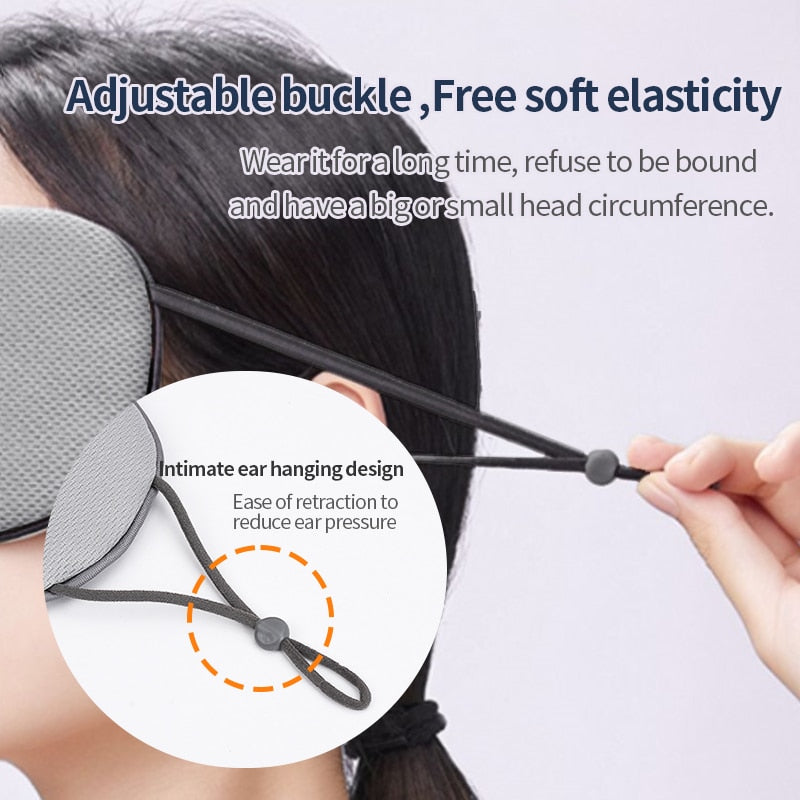 Ice Silk Sleeping Eye Mask – Adjustable Warm & Cool Eye Cover