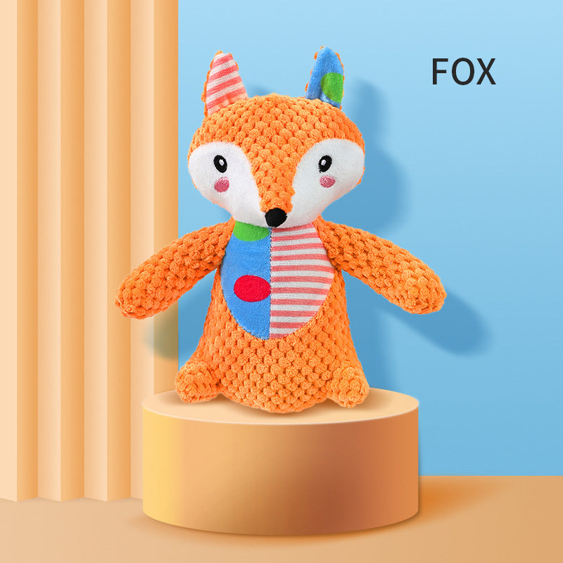 Interactive Plush Dog Toy for Aggressive Chewers