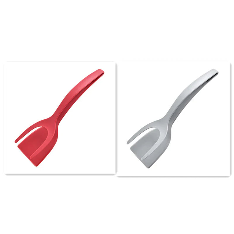 Grip & Flip Spatula Tongs for Easy Egg and Pancake Turnin