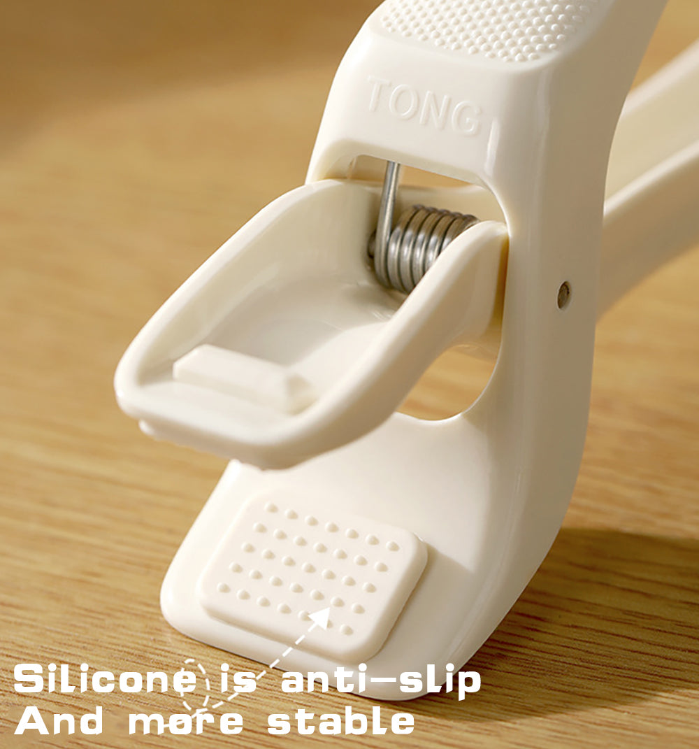 Silicone Non-Slip Pot & Plate Gripper – Anti-Scalding Stainless Steel Tongs