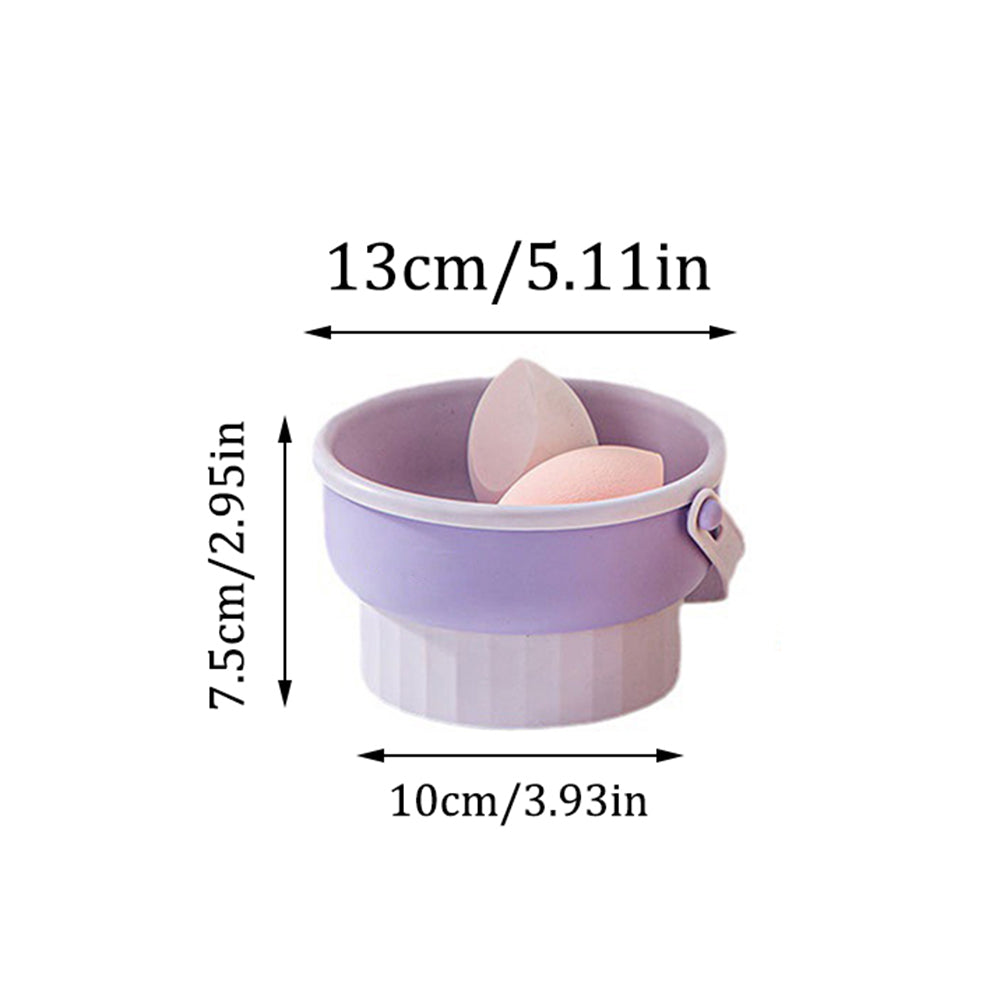 Makeup Brush Cleaning Bowl & Drying Rack Set