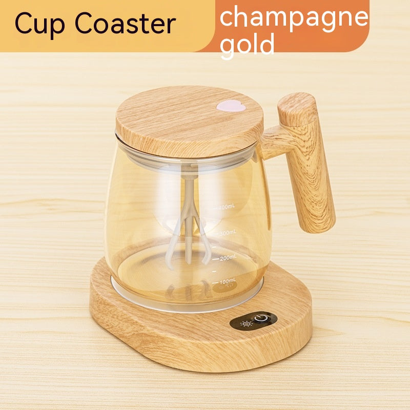 Automatic Mixing Coffee Mug – 400ML Glass Cup