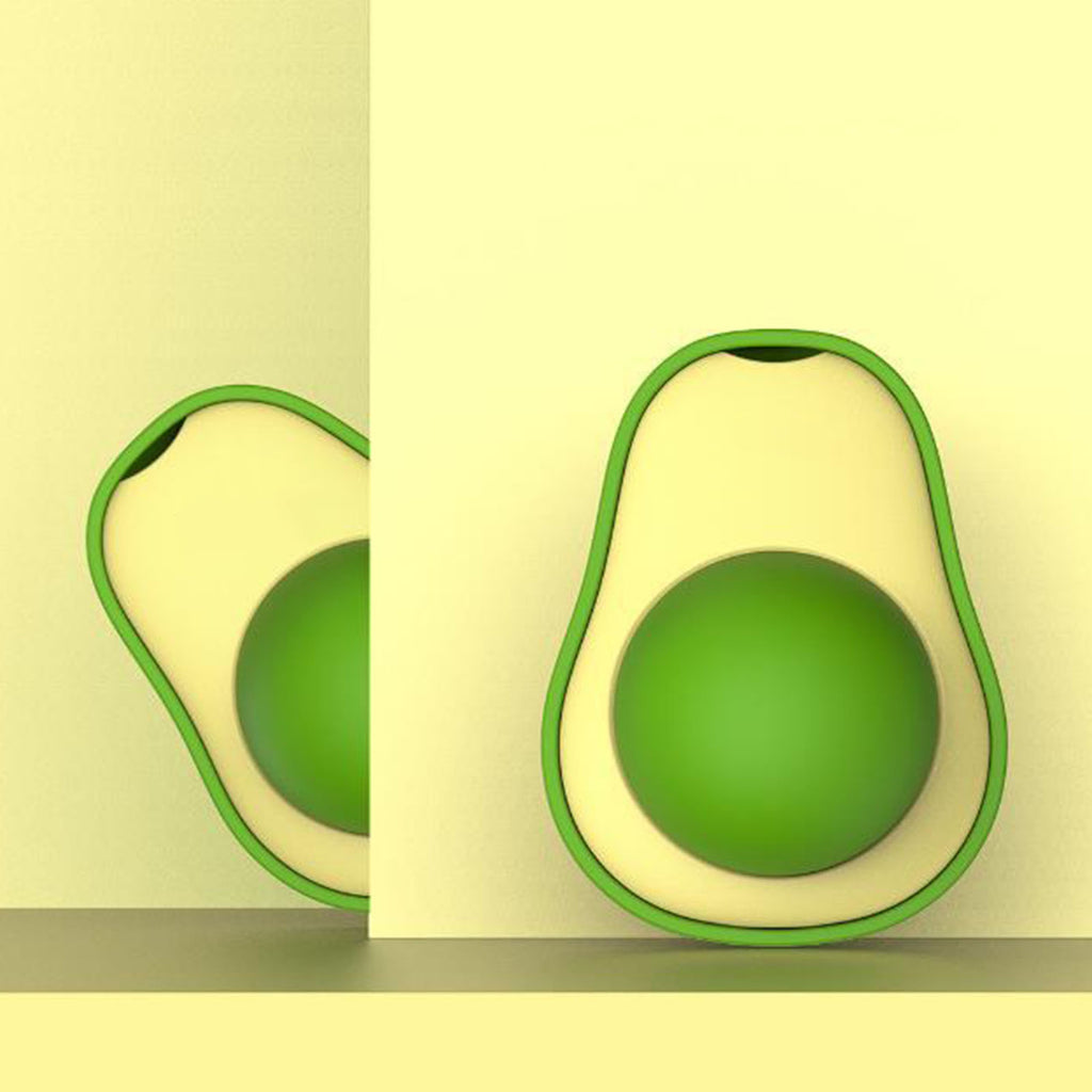 Interactive Avocado Catnip Toy – Mint Ball for Cat Dental Cleaning & Play