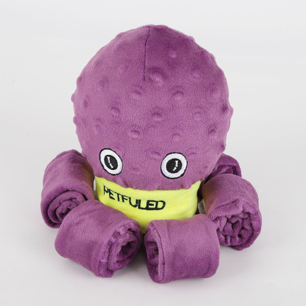 Plush Octopus Snuffle Dog Puzzle Toy