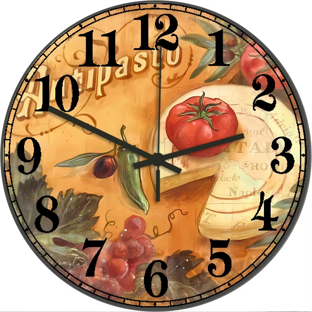 Fresh Fruit Lemon Wall Clock for Kitchen & Home Décor