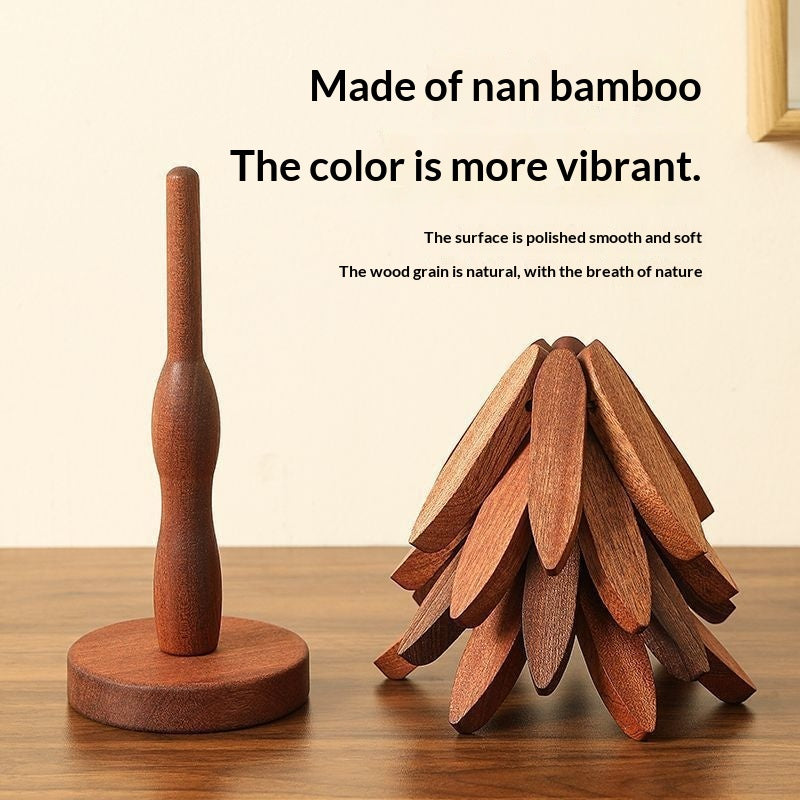 Wooden Tree Trivet – Heat Resistant Table Mat & Pot Insulation Pad