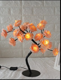 LED Rose Tree Lamp – Small Decorative Table Lamp for Home & Bedroom