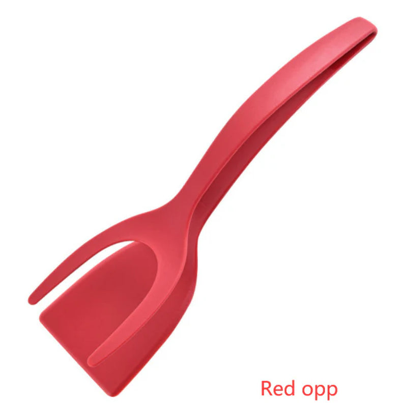 Grip & Flip Spatula Tongs for Easy Egg and Pancake Turnin