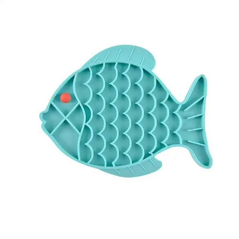 Silicone Lick Mat for Pet Dogs Slow Food Plate Rice Bowl for Small Medium Dog anti Gulping Choking Feeder Puppy Treat Dispenser