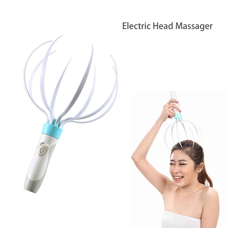 Electric Eight-Claw Head Massager – Scalp Vibration Tool