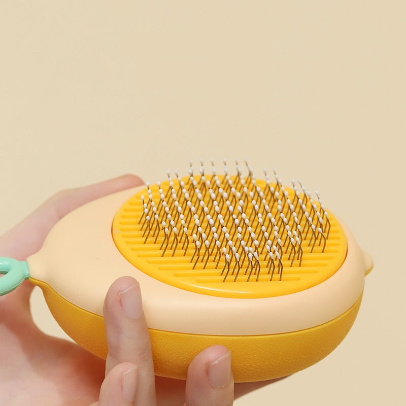 Creative Pet Grooming Comb – One-Button Floating Hair Removal Massage Brush