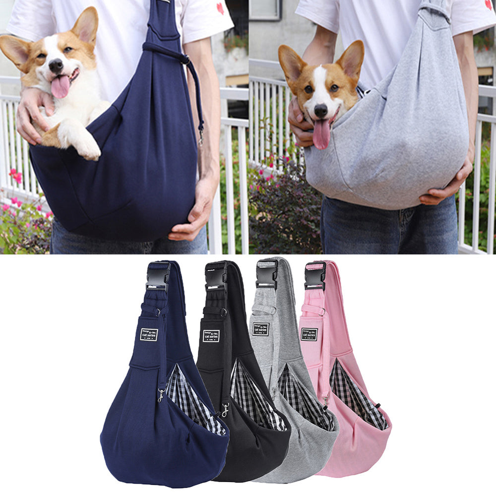 Pet Sling Carrier Bag – Comfortable Single-Shoulder Travel Carrier for Dogs & Cats