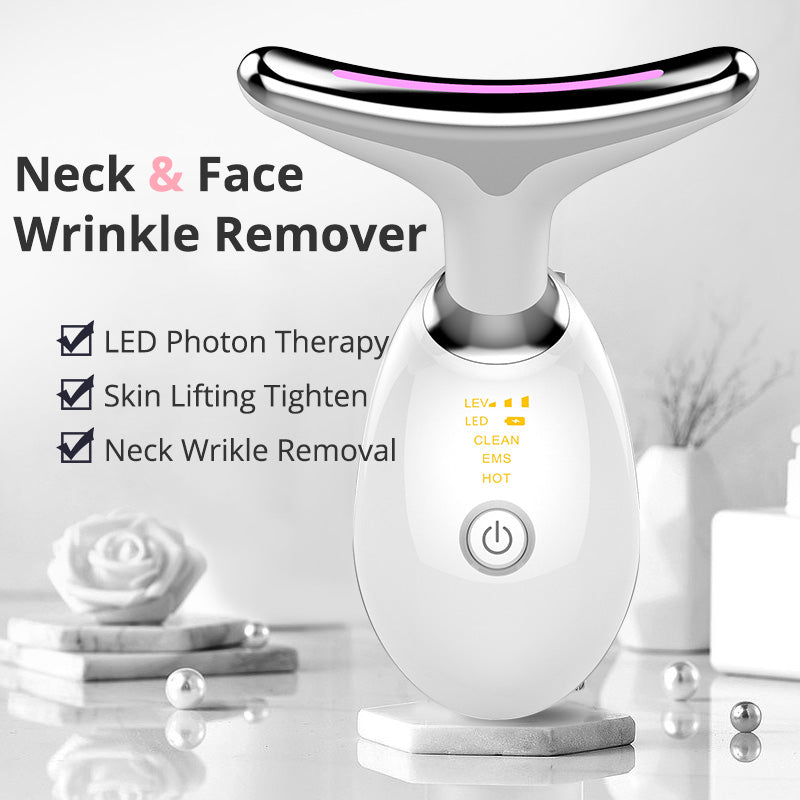 Neck Massager EMS Thermal – Electric Microcurrent Firming Beauty Device
