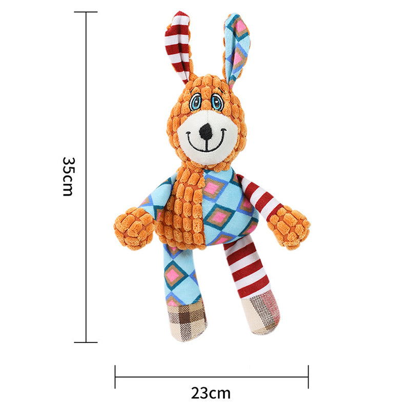 Interactive Plush Dog Toy for Aggressive Chewers