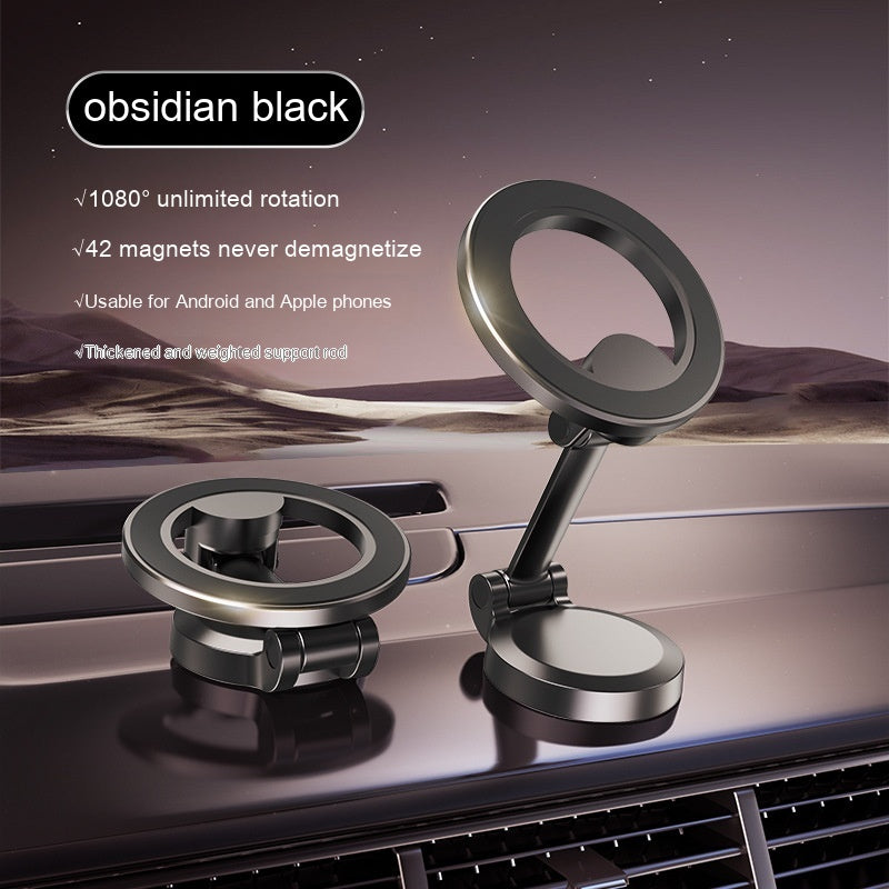 Magnetic Dashboard Phone Holder for Car – Foldable All-Metal Mount
