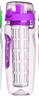 Fruit Infuser Water Bottle – 32 oz BPA-Free Plastic Sports Drink Bottle