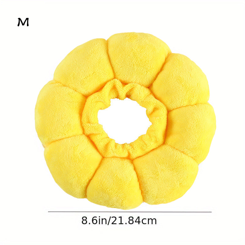 Adjustable Pet Recovery Collar – Sunflower Cone for Wound Healing & Surgery