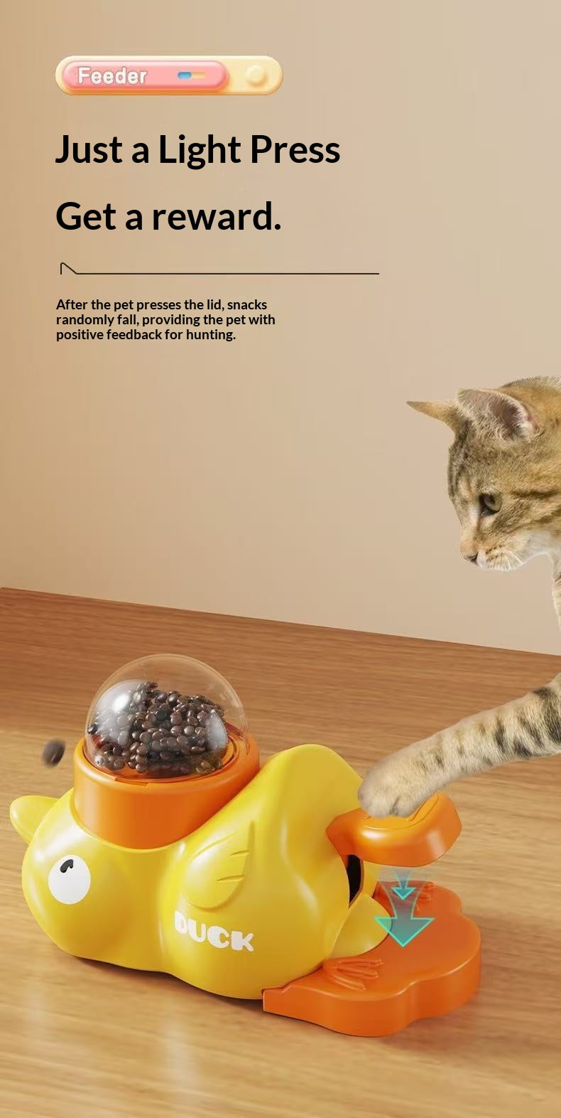 Interactive Cat Toy with Automatic Feeder – Training Treat Dispenser