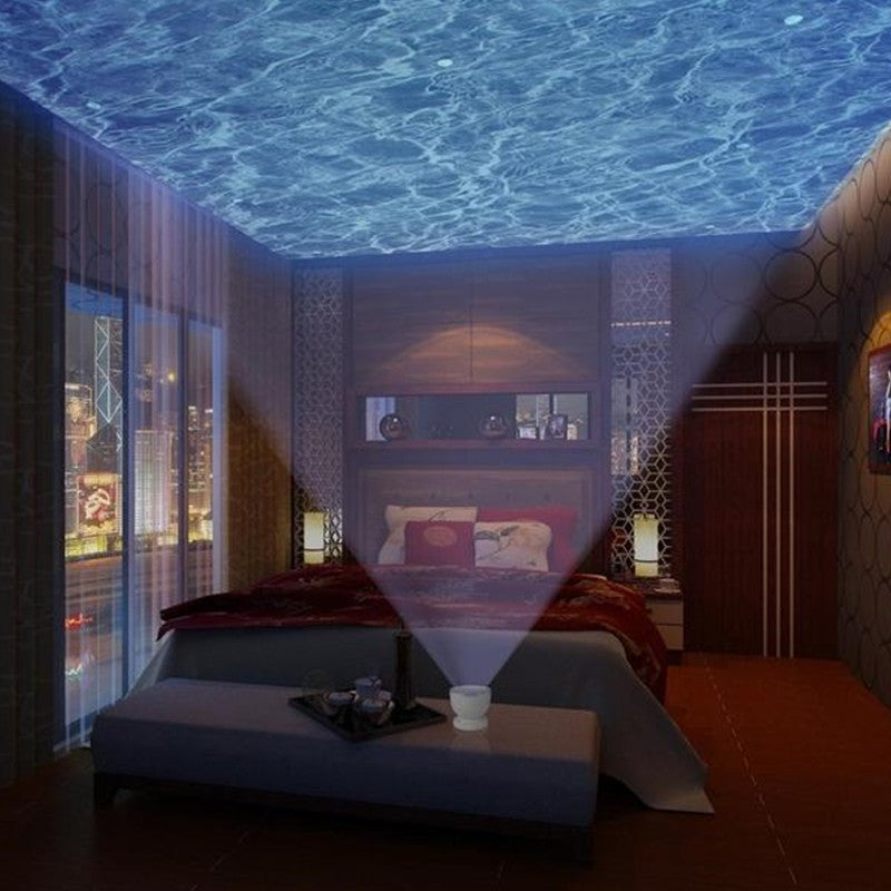 Ocean Wave LED Light Projector with Music Playback