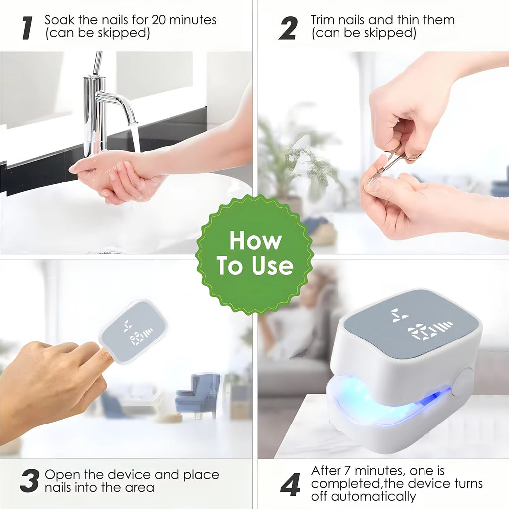 Rechargeable LED Nail Fungus Treatment Device