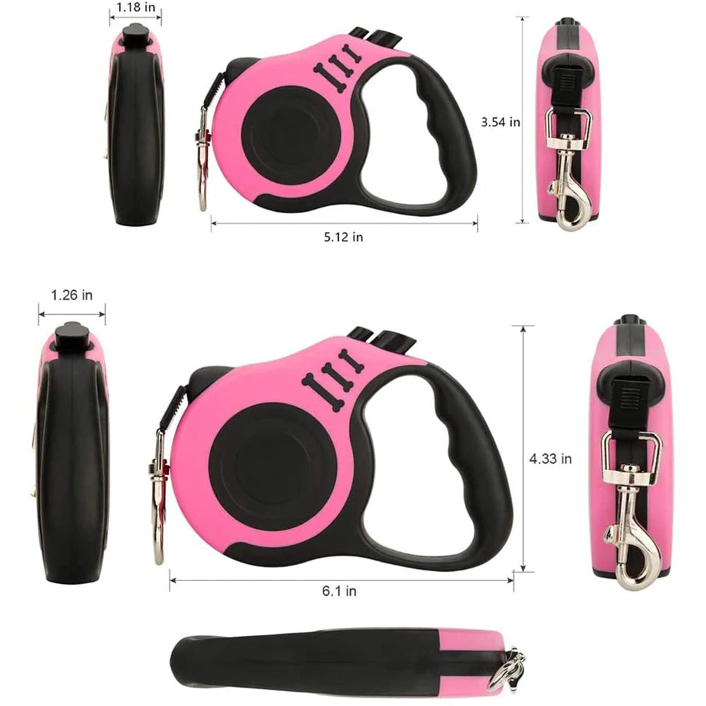 Durable Retractable Pet Leash – 3M & 5M Nylon Extension Lead