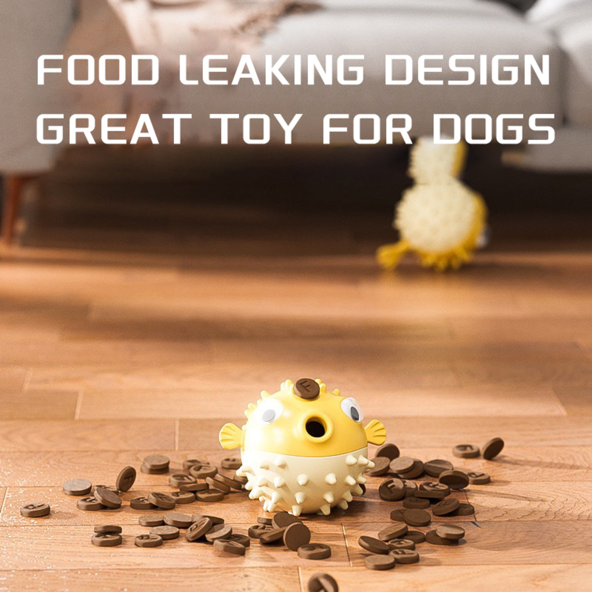Fish Shape Squeaky Chew Toy for Dogs