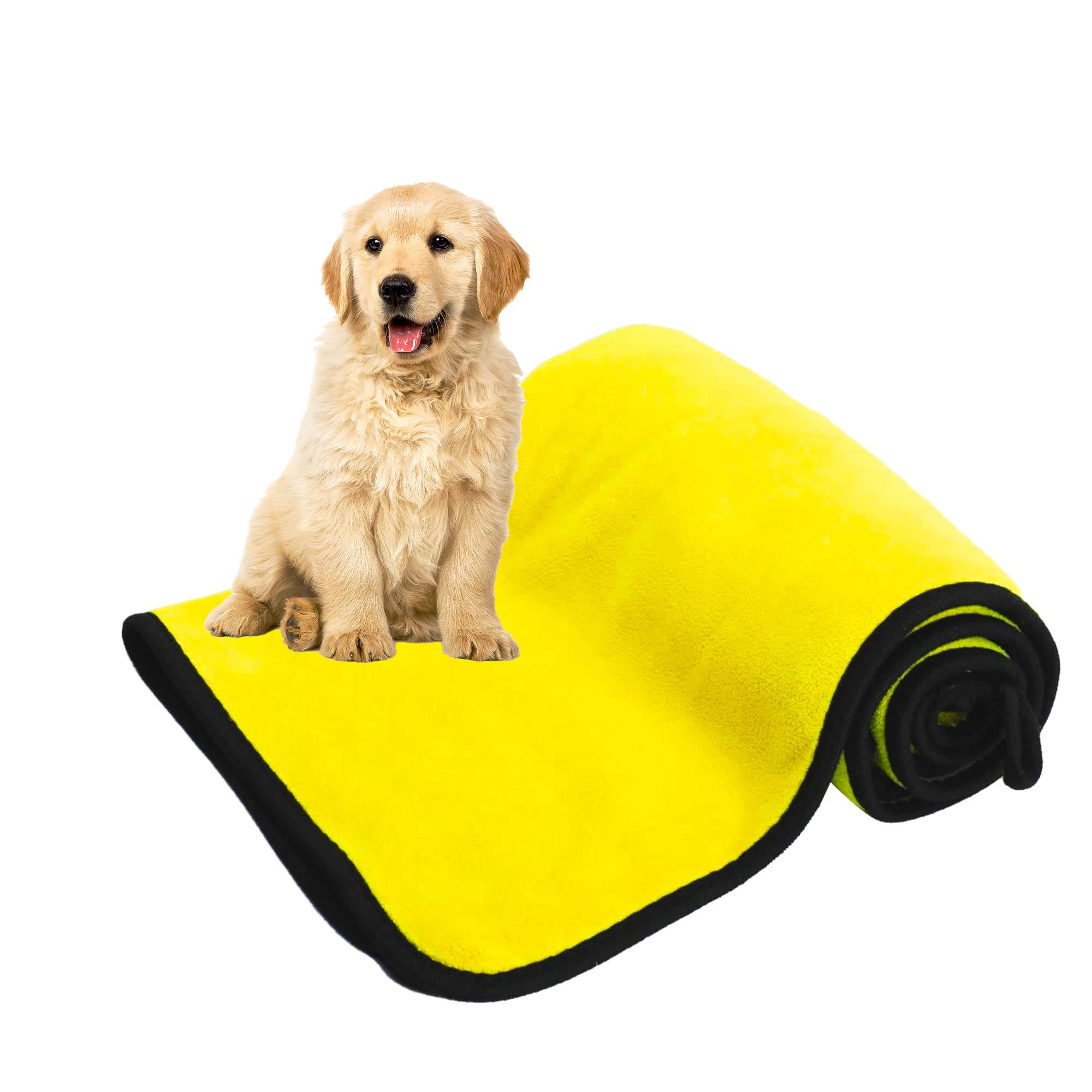 Quick-Dry Microfiber Dog Towel – Soft Super Absorbent Pet Bath Towel for Dogs & Cats