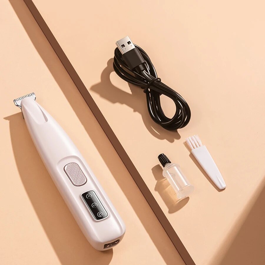 LED Dog Paw Trimmer – Waterproof Pet Grooming Clipper