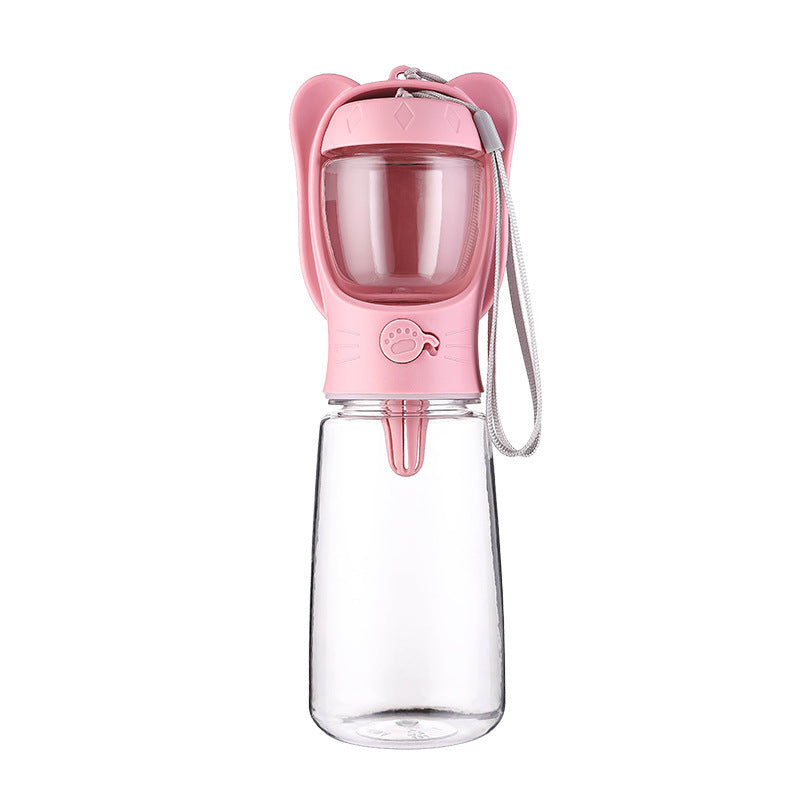 Portable Dog Water Bottle & Food Container – Leak-Proof Travel Dispenser for Pets