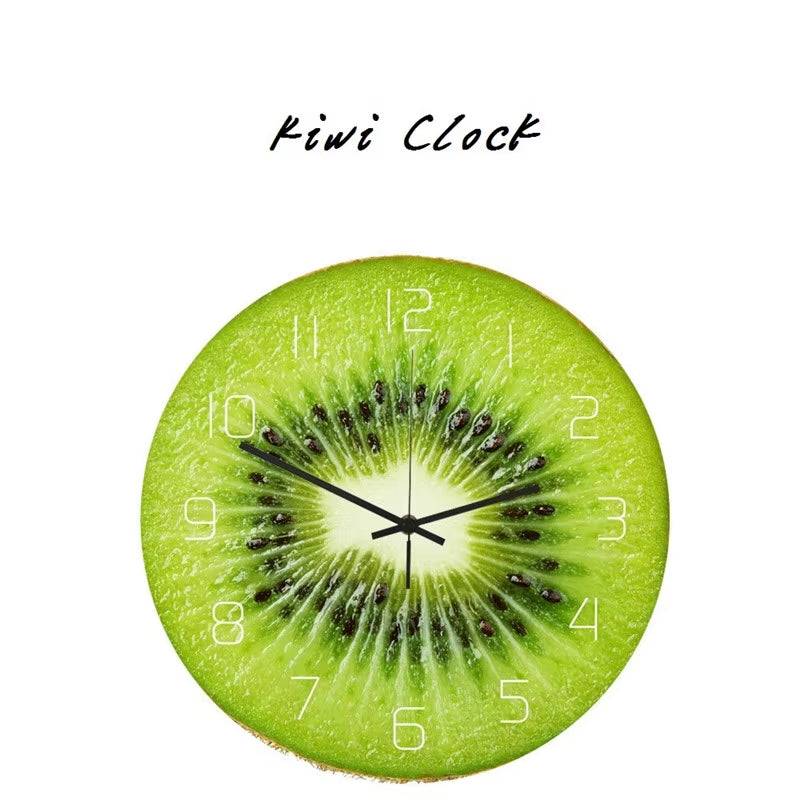 Fresh Fruit Lemon Wall Clock for Kitchen & Home Décor